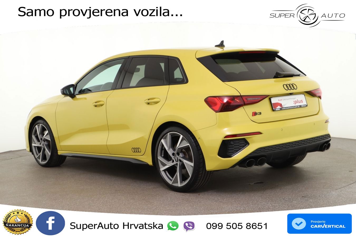 Audi S3 2.0 TFSI (310 KS) quattro S tronic MATRIX+GR SJED+KAM