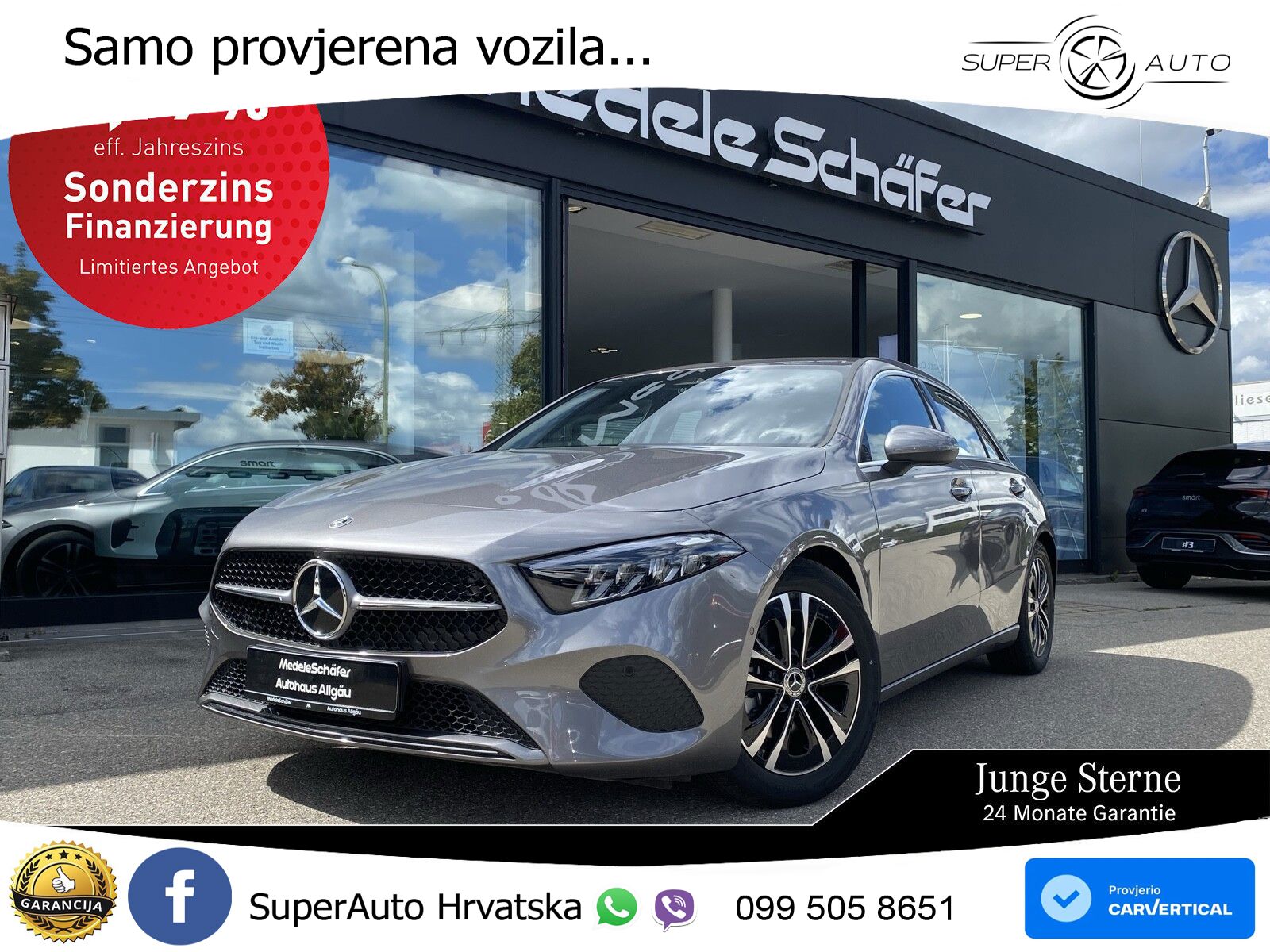 Mercedes-Benz A 200 7G-DCT LED+GR SJED+ACC