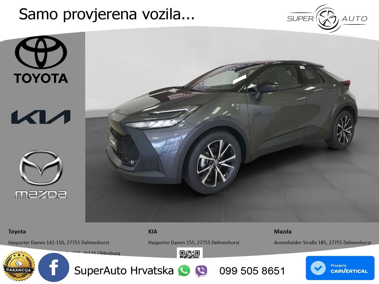 Toyota C-HR 1.8 (140 KS) Hybrid e-CVT Team D LED+GR SJED+ACC
