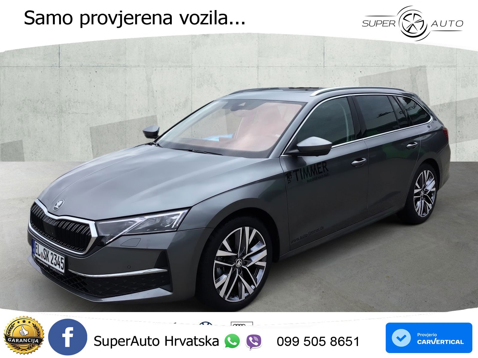 Škoda Octavia Combi 2.0 TDI (150 KS) DSG LED+GR SJED+ACC