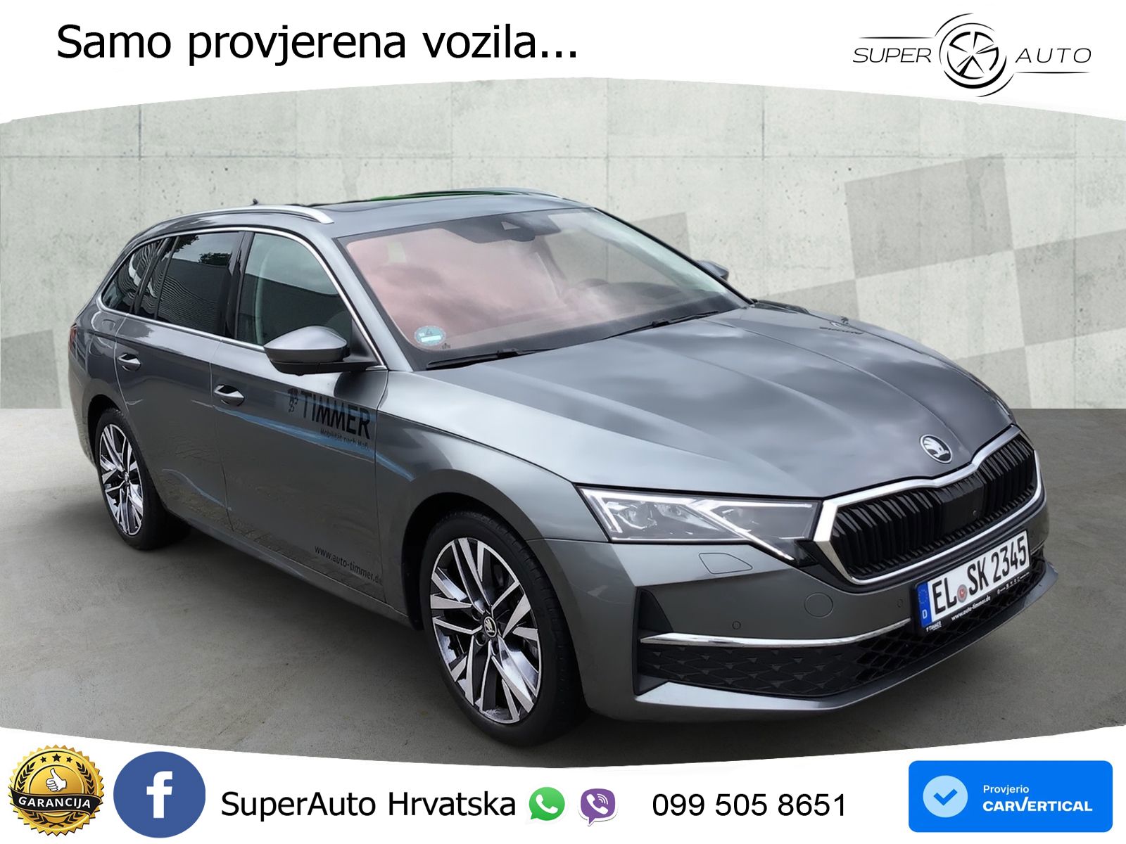 Škoda Octavia Combi 2.0 TDI (150 KS) DSG LED+GR SJED+ACC