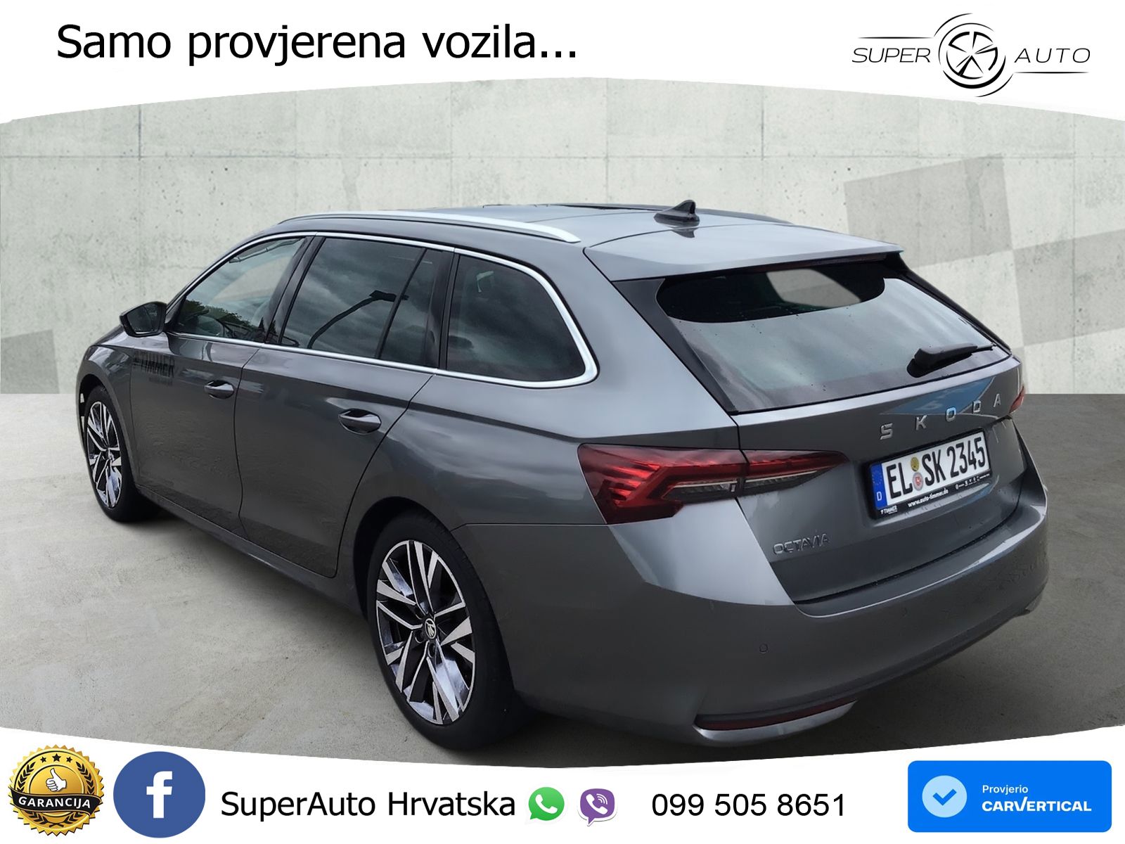 Škoda Octavia Combi 2.0 TDI (150 KS) DSG LED+GR SJED+ACC