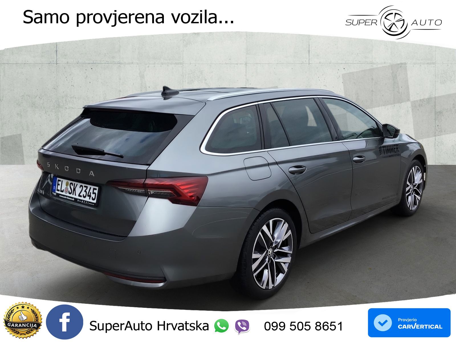 Škoda Octavia Combi 2.0 TDI (150 KS) DSG LED+GR SJED+ACC