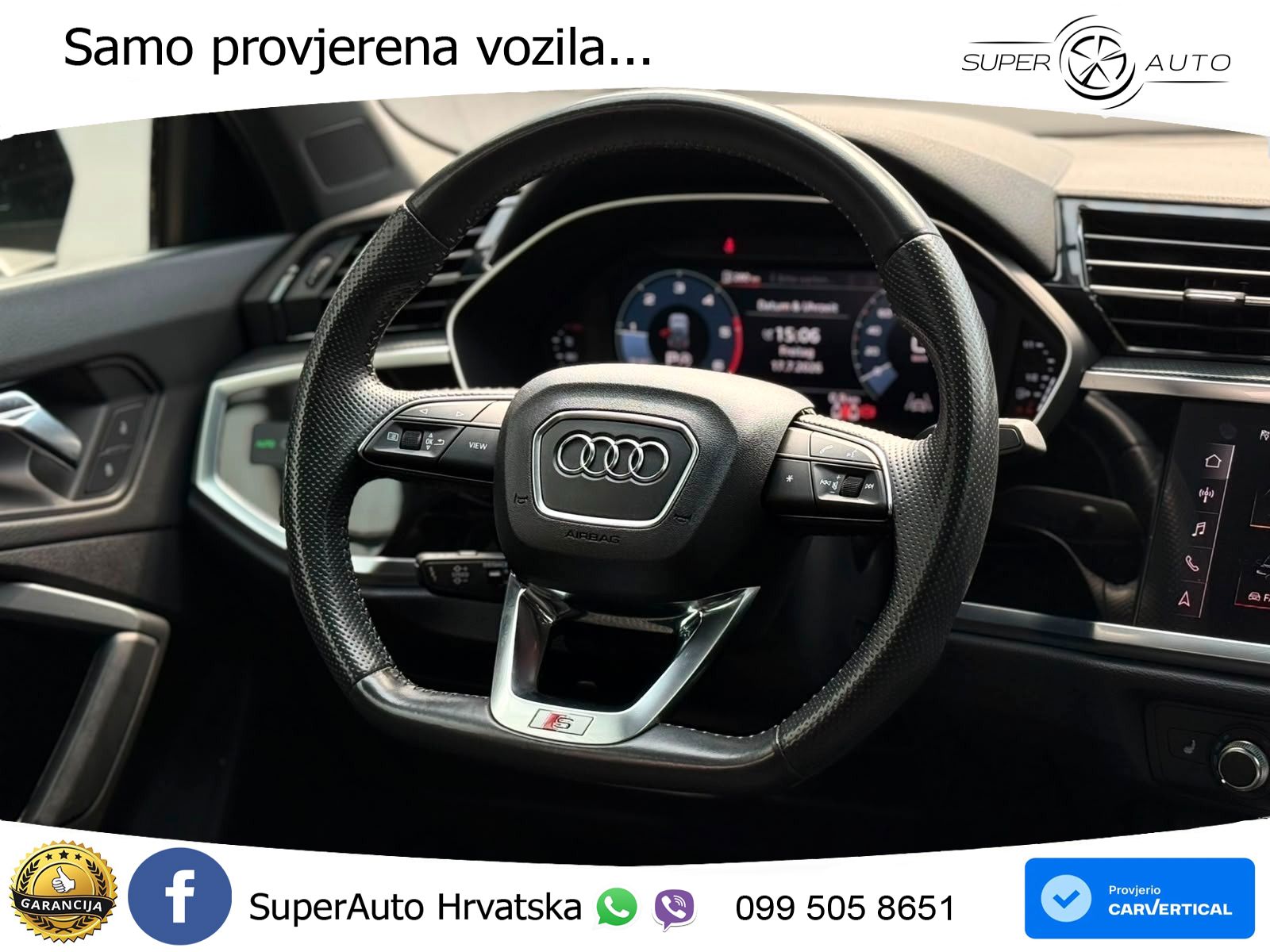Audi Q3 40 TDI (190 KS) quattro S tronic S line ACC+GR SJED+360+PANO