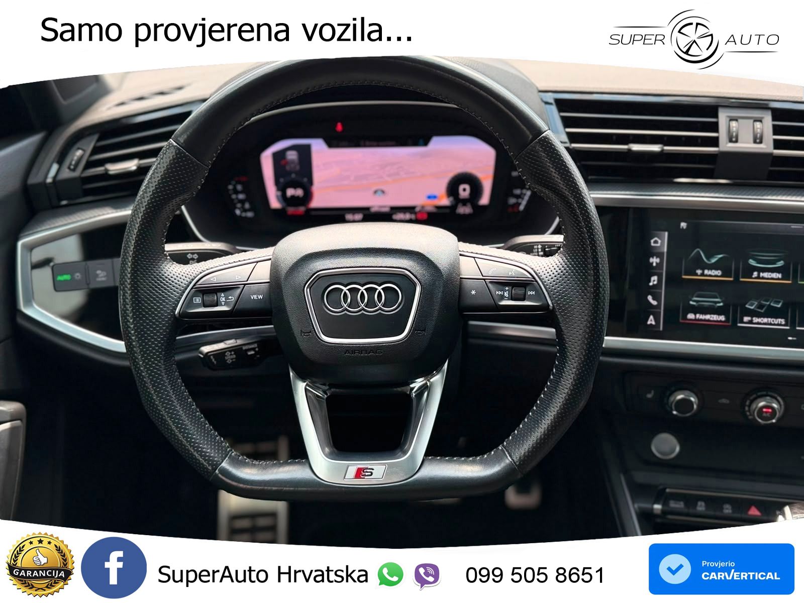 Audi Q3 40 TDI (190 KS) quattro S tronic S line ACC+GR SJED+360+PANO