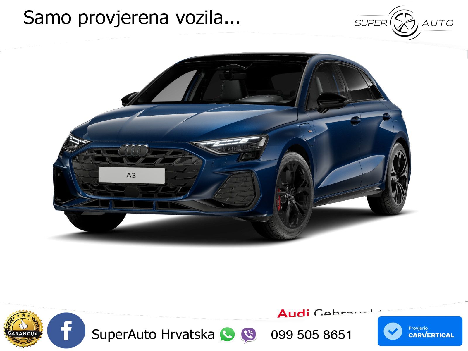 Audi A3 45 TFSIe (272 KS) S tronic LED+GR SJED+ACC