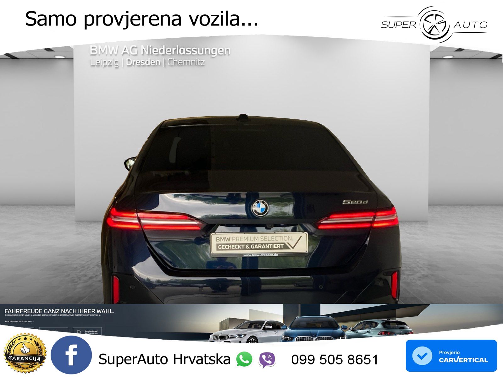 BMW 520d (197 KS) Steptronic M Sport LED+GR SJED+ACC
