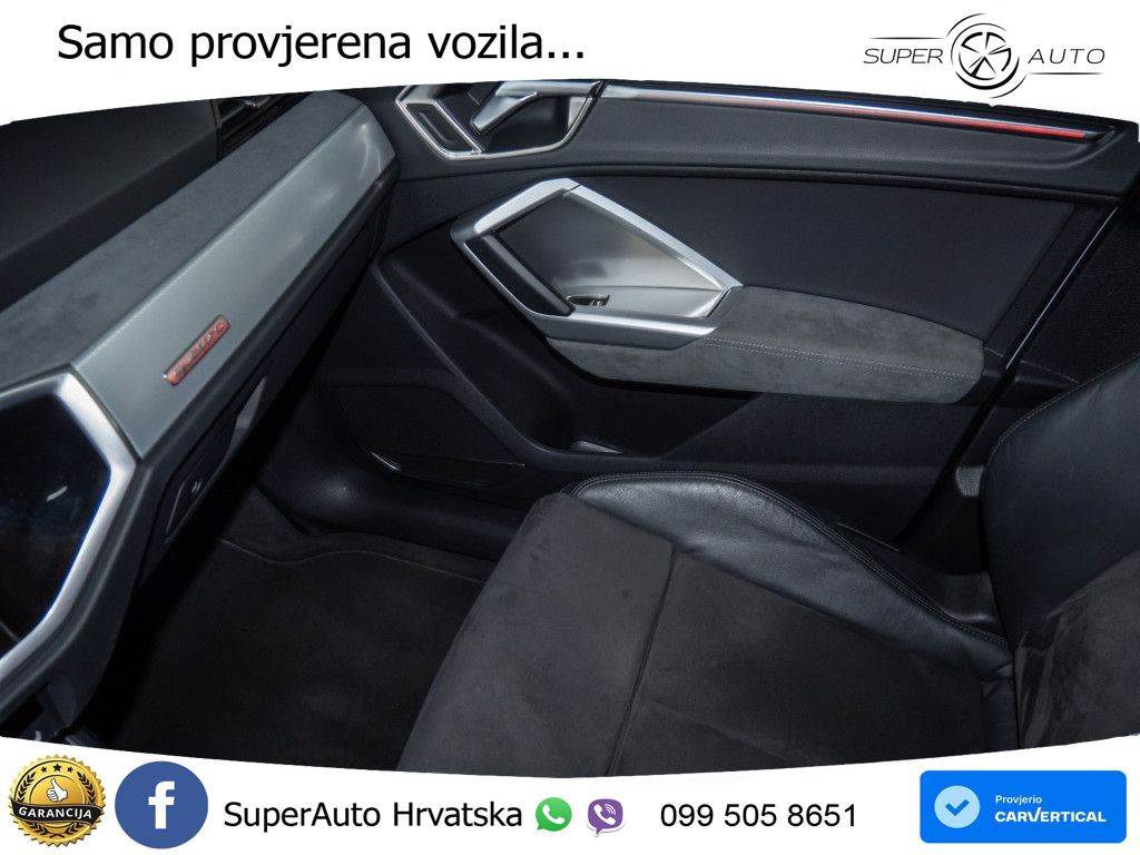 Audi Q3 Sportback 40 TDI (190 KS) quattro S tronic S line LED+GR SJED+ACC