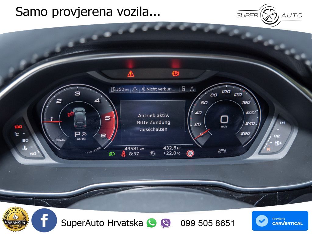 Audi Q3 Sportback 40 TDI (190 KS) quattro S tronic S line LED+GR SJED+ACC