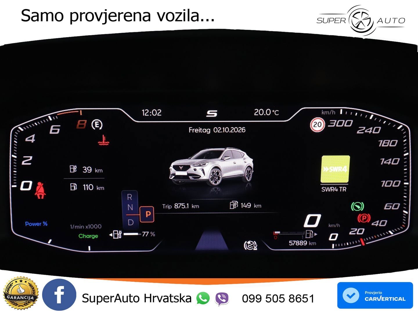 Cupra Formentor 1.4 TSI (245 KS) e-Hybrid DSG VZ LED+GR SJED+ACC