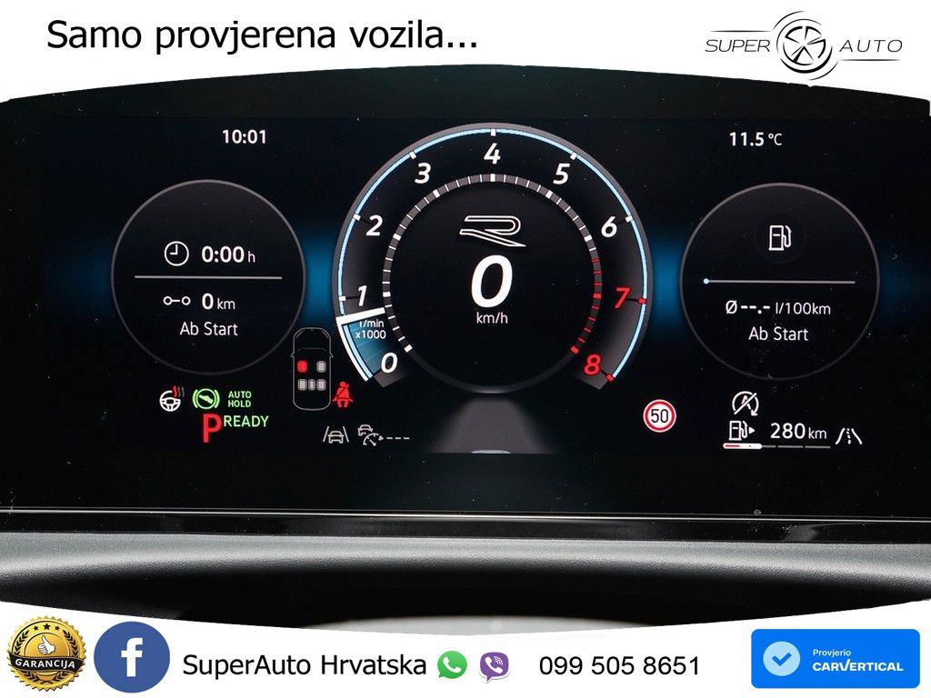 Volkswagen T-Roc 1.5 eTSI (150 KS)  DSG R-Line LED+GR SJED+ACC