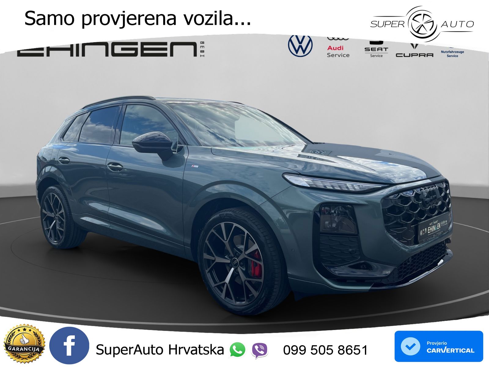 Audi Q3 2.0 TFSI (204 KS) quattro S tronic S line MATRIX+GR SJED+KAM