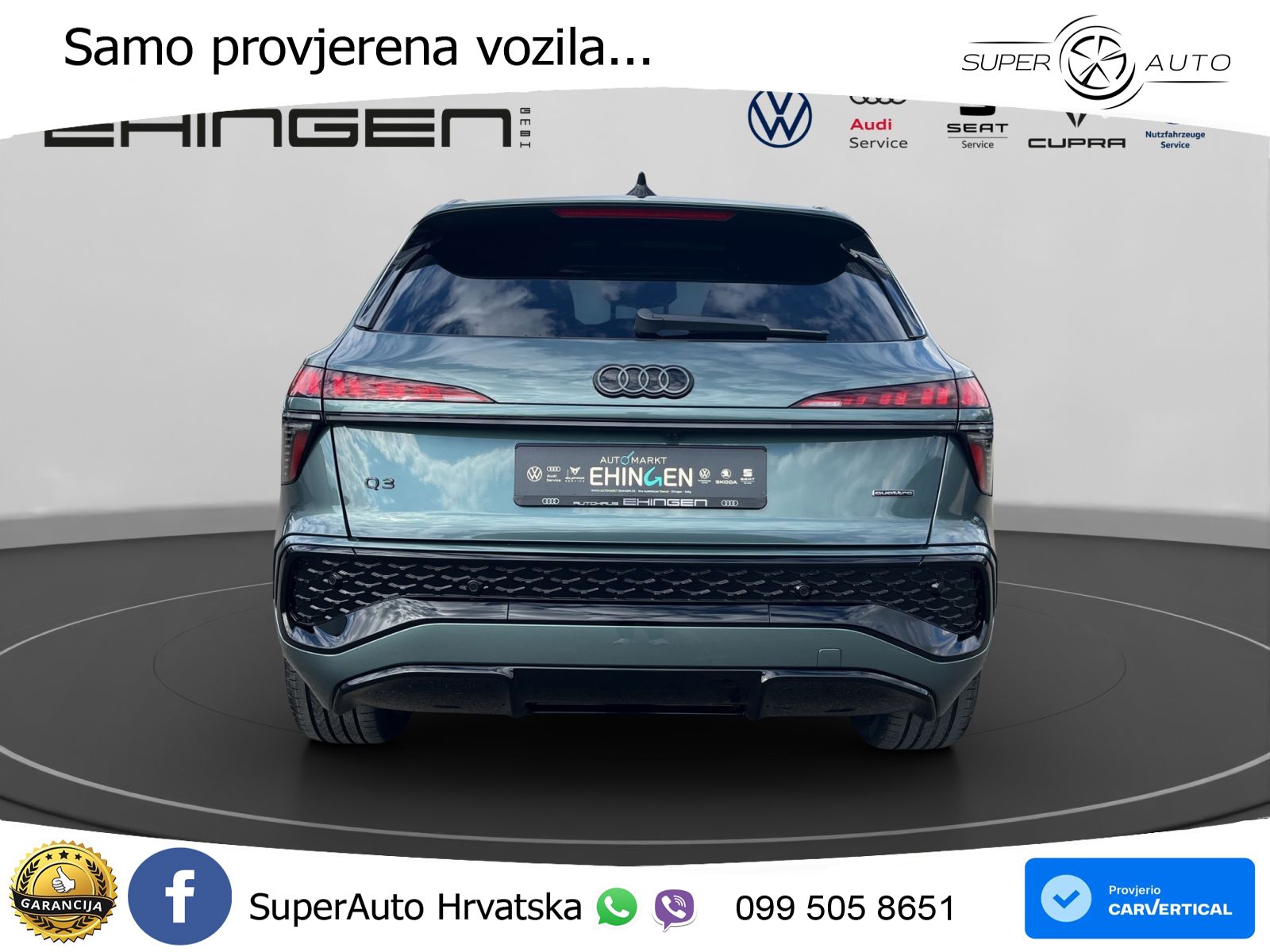 Audi Q3 2.0 TFSI (204 KS) quattro S tronic S line MATRIX+GR SJED+KAM