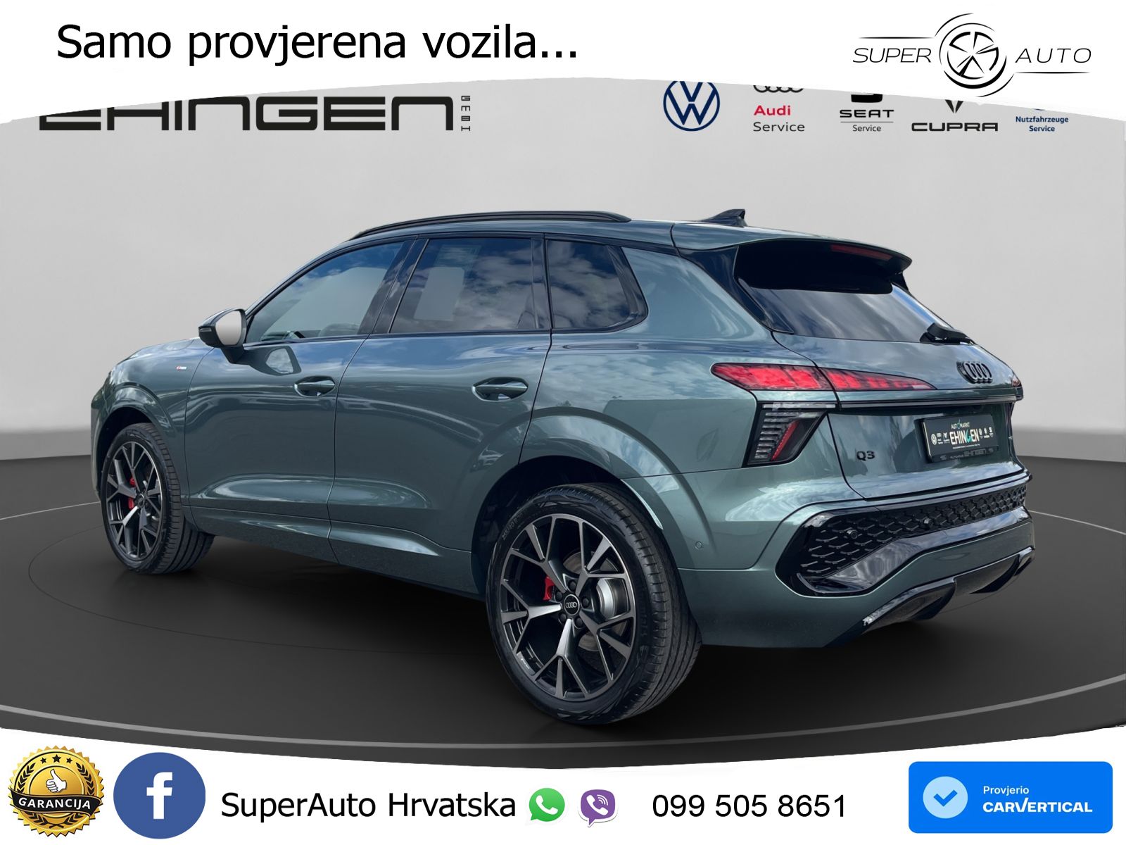 Audi Q3 2.0 TFSI (204 KS) quattro S tronic S line MATRIX+GR SJED+KAM
