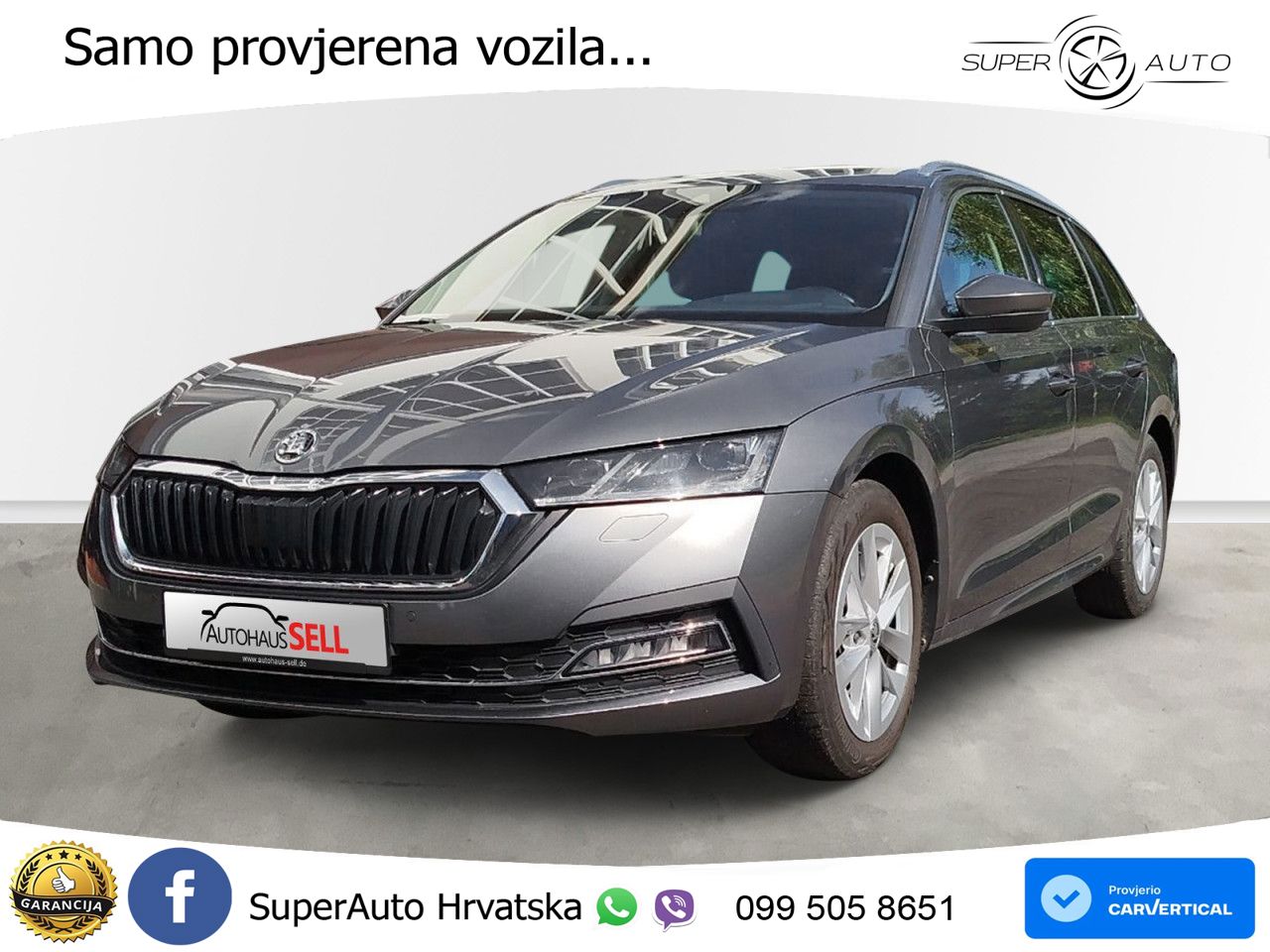 Škoda Octavia Combi 2.0 TDI (150 KS) DSG LED+GR SJED+ACC