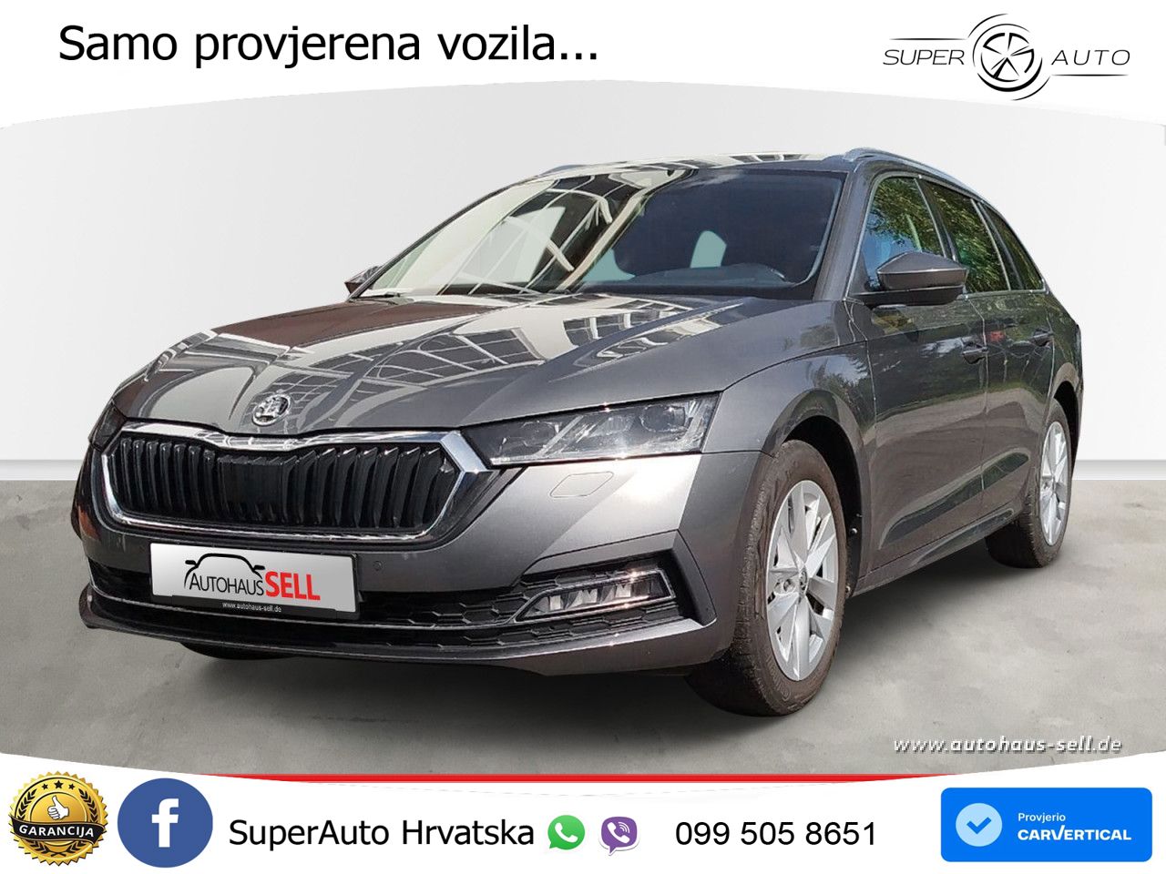 Škoda Octavia Combi 2.0 TDI (150 KS) DSG LED+GR SJED+ACC