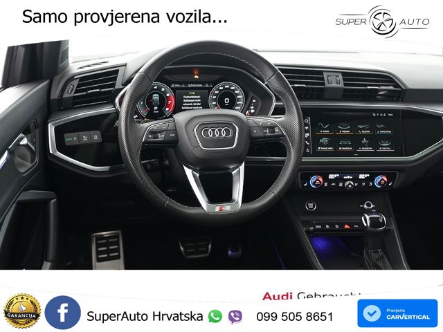Audi Q3 II Sportback 40 TFSI (190 KS) quattro S tronic S line MATRIX+GR SJED+KAM