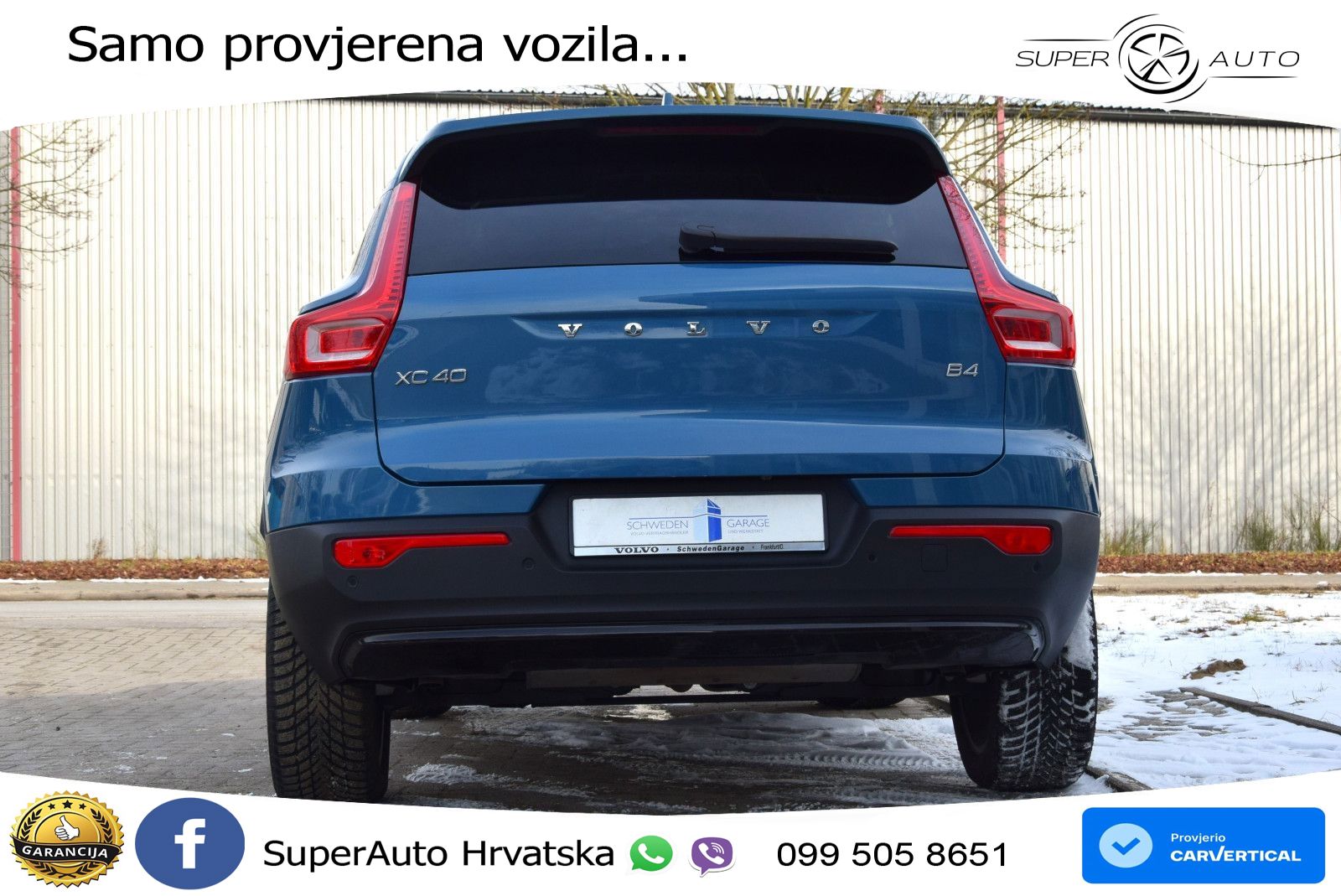 Volvo XC40 2.0 B4 AWD 197 KS Automatic ACC+GR SJED+360+PANO