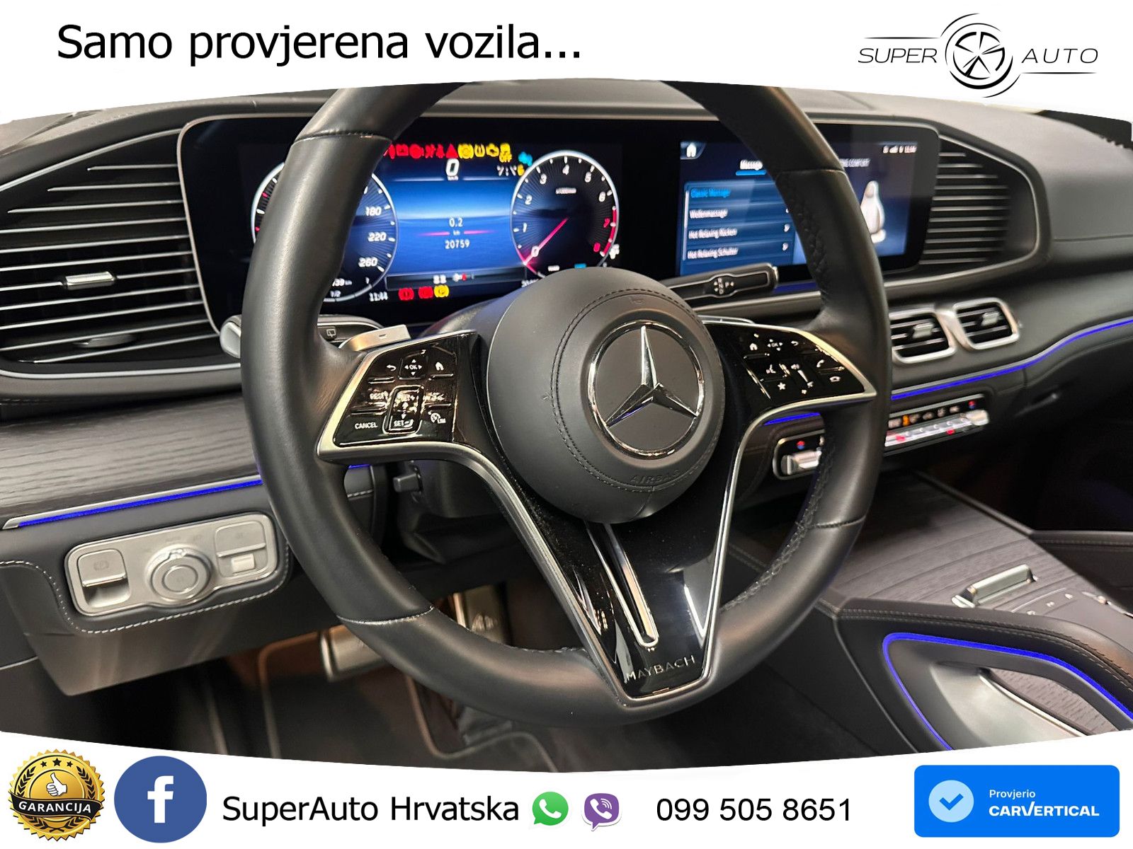 Mercedes Maybach GLS 600 V8 EQ Boost 4MATIC 9G-TRONIC ACC+HEAD+4xGR SJED+360+PANO