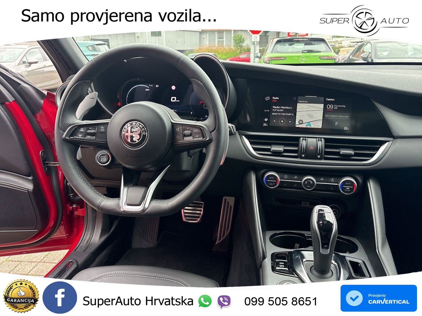 Alfa Romeo Giulia 2.2 MultiJet II (210 KS) Q4 Automatic LED+GR SJED+ACC
