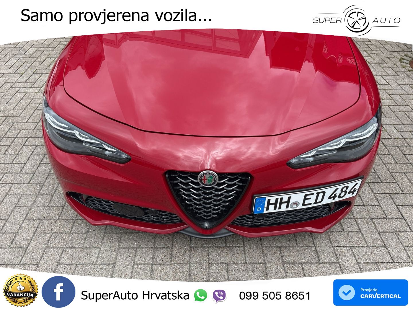 Alfa Romeo Giulia 2.2 MultiJet II (210 KS) Q4 Automatic LED+GR SJED+ACC