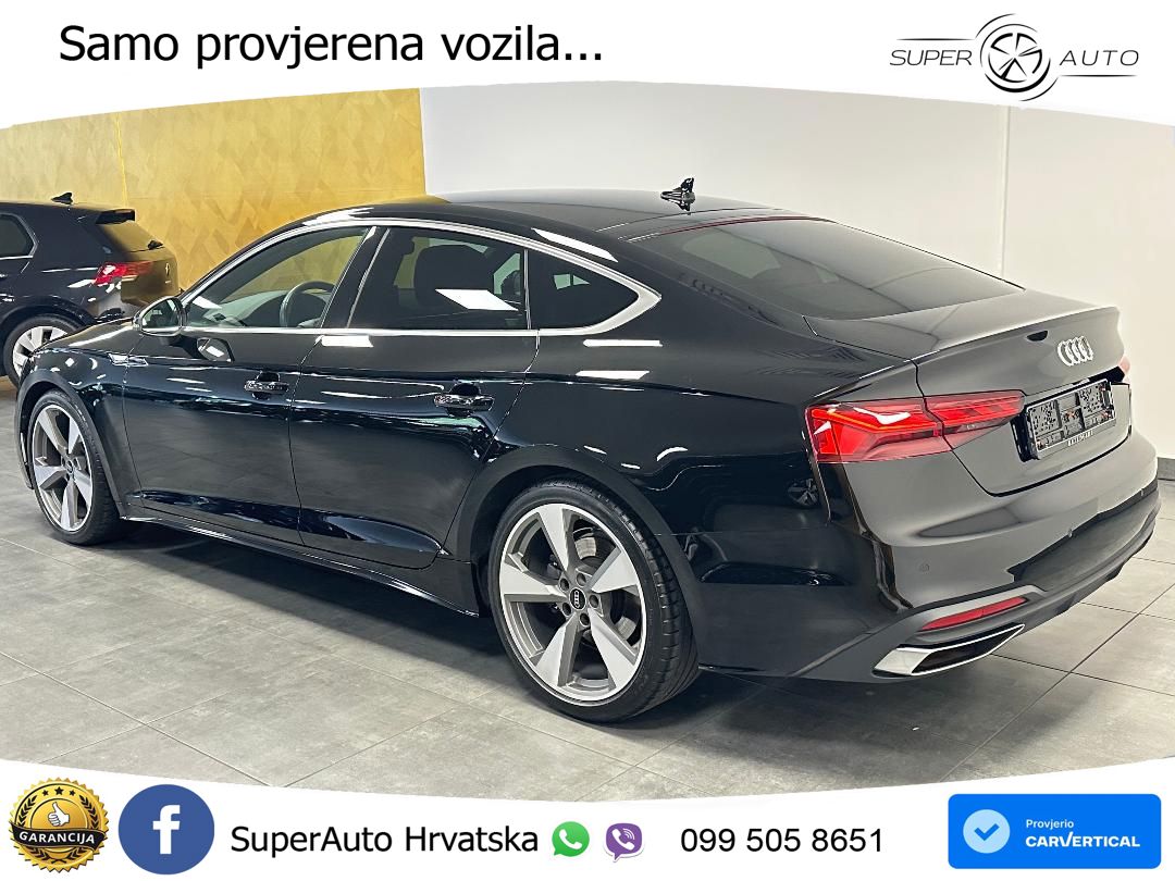Audi A5 Sportback 40 TDI (204 KS) S tronic MATRIX+GR SJED+KAM