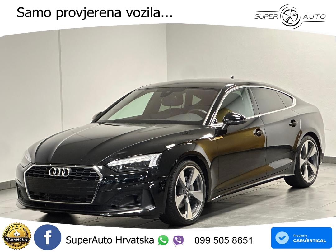 Audi A5 Sportback 40 TDI (204 KS) S tronic MATRIX+GR SJED+KAM