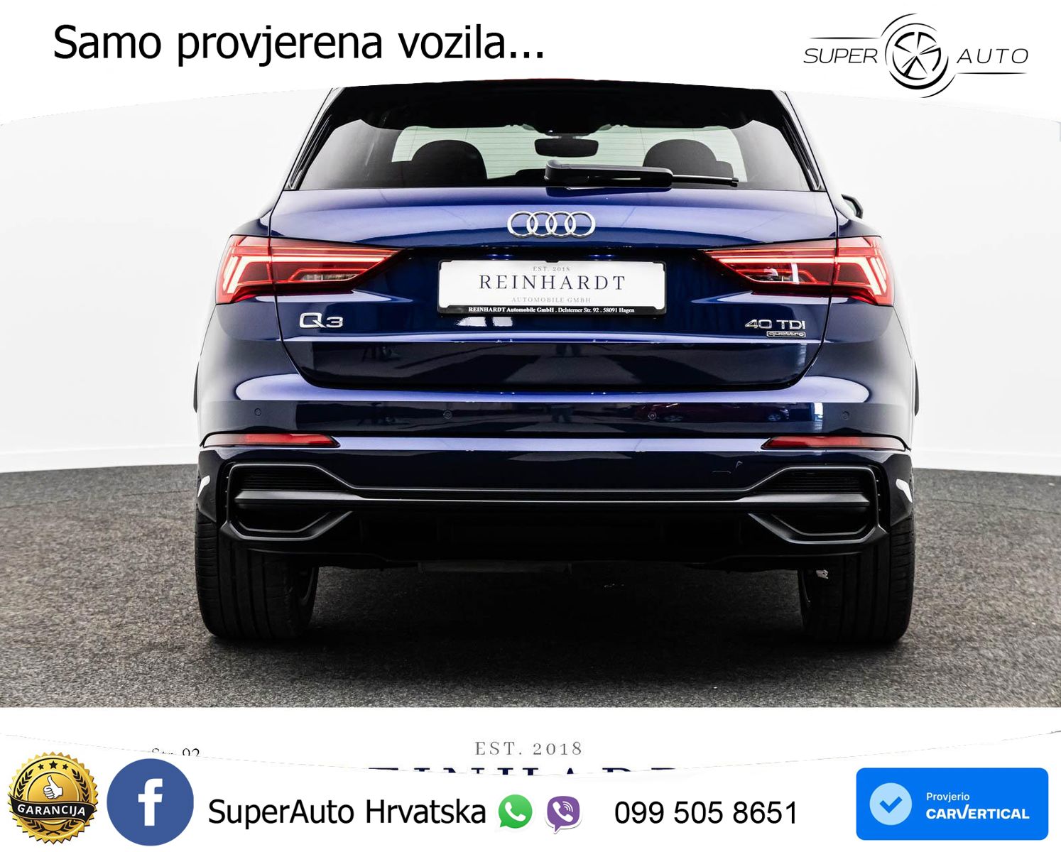 Audi Q3 40 TDI (200 KS) quattro S tronic S line