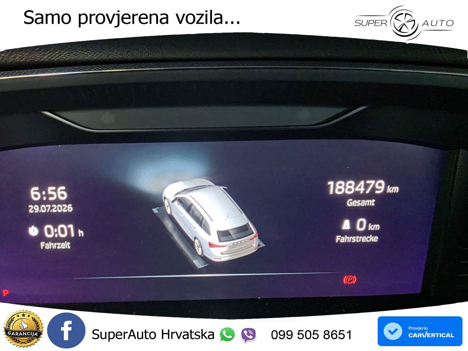 Škoda Octavia Combi 2.0 TDI (150 KS) DSG LED+GR SJED+ACC