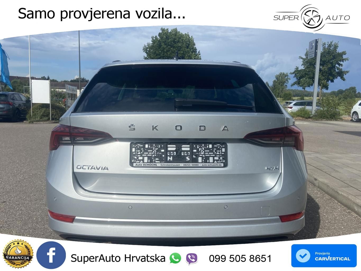 Škoda Octavia Combi 2.0 TDI (150 KS) 4x4 DSG LED+GR SJED+ACC