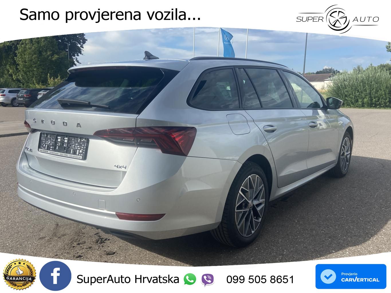 Škoda Octavia Combi 2.0 TDI (150 KS) 4x4 DSG LED+GR SJED+ACC