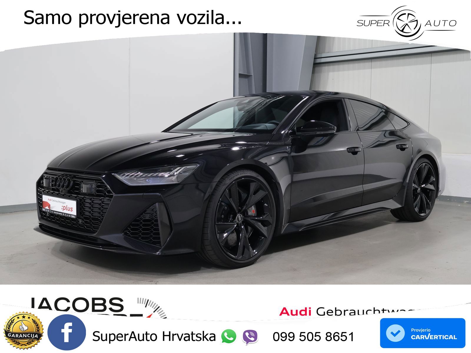 Audi RS7 4.0 TFSI V8 (600 KS) quattro tiptronic MATRIX+GR SJED+KAM