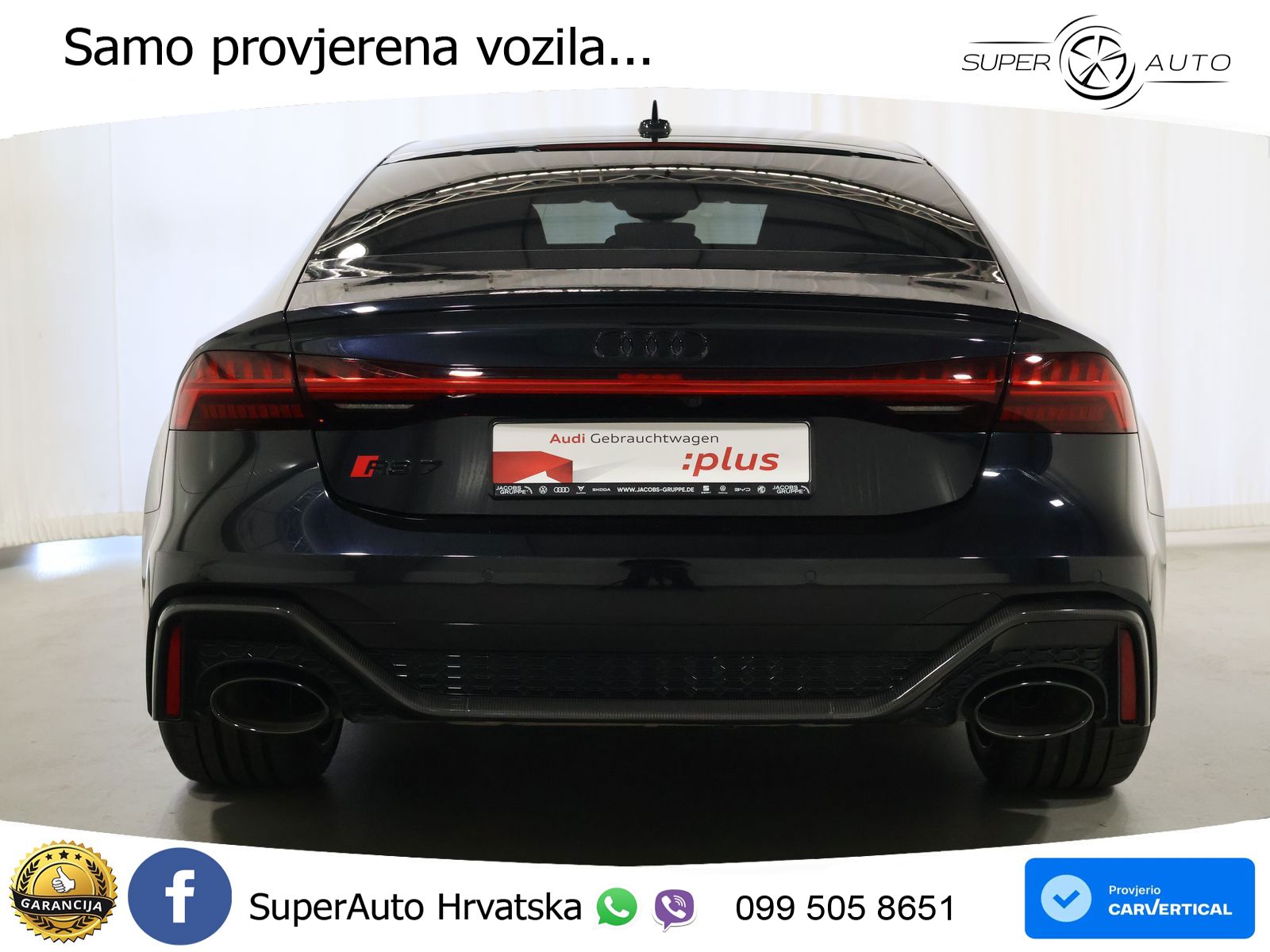 Audi RS7 4.0 TFSI V8 (600 KS) quattro tiptronic MATRIX+GR SJED+KAM
