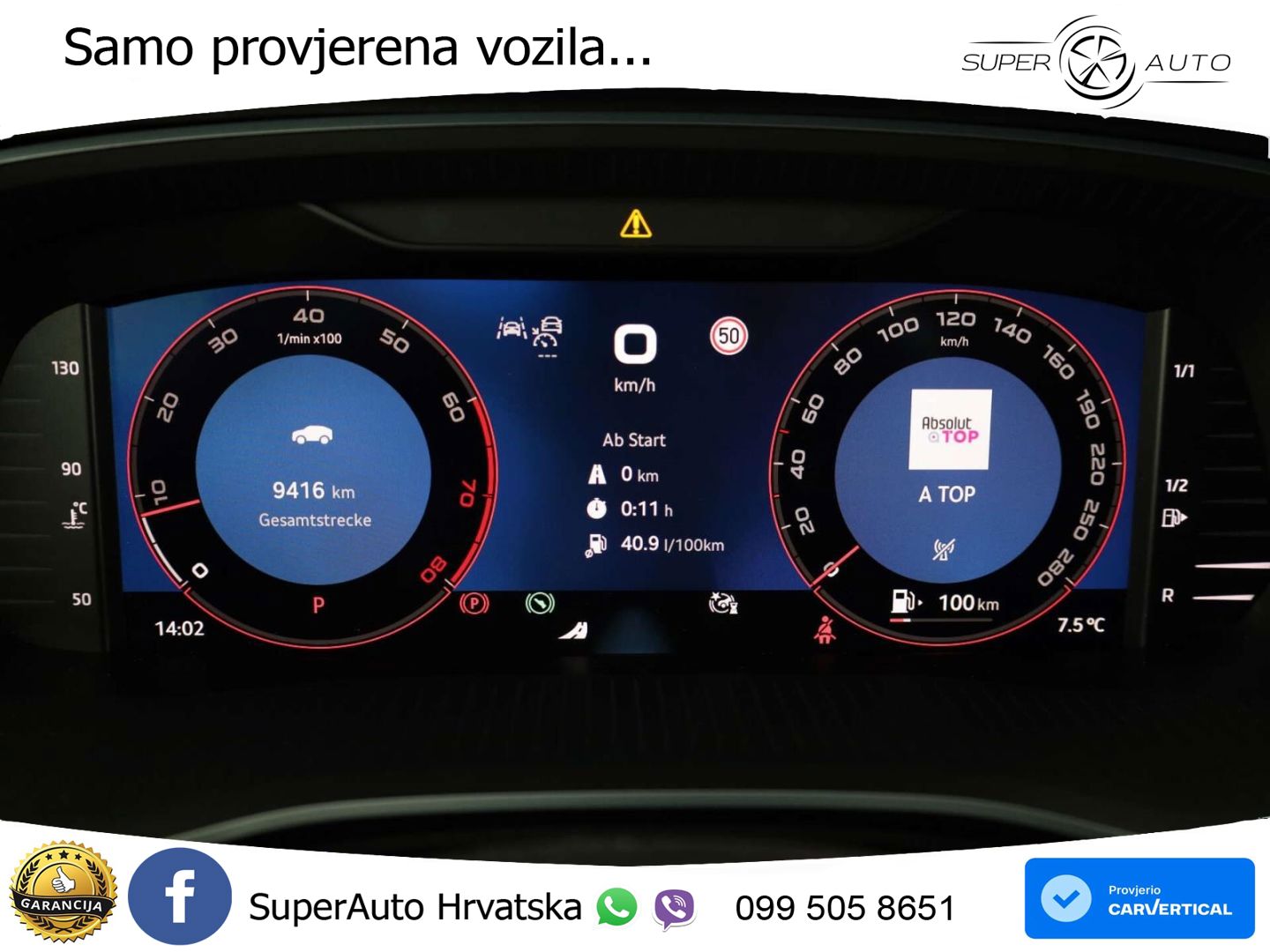 Škoda Octavia Combi RS 2.0 TSI (265 KS) DSG LED+GR SJED+ACC
