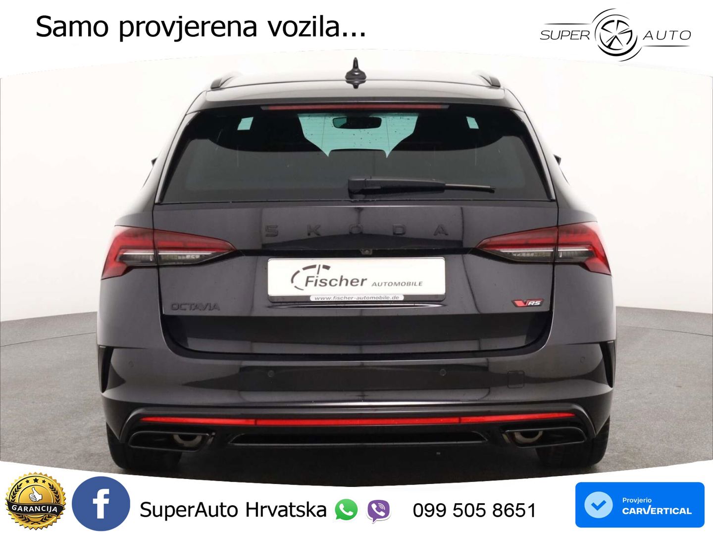 Škoda Octavia Combi RS 2.0 TSI (265 KS) DSG LED+GR SJED+ACC