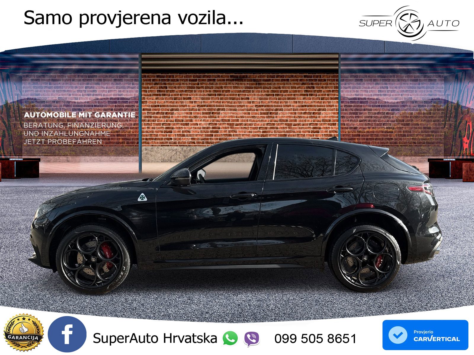 Alfa Romeo Stelvio Quadrifoglio 2.9 V6 Bi-Turbo (520 KS) Q4 Automatic ZRAČNI+ACC+GR SJED+KAM