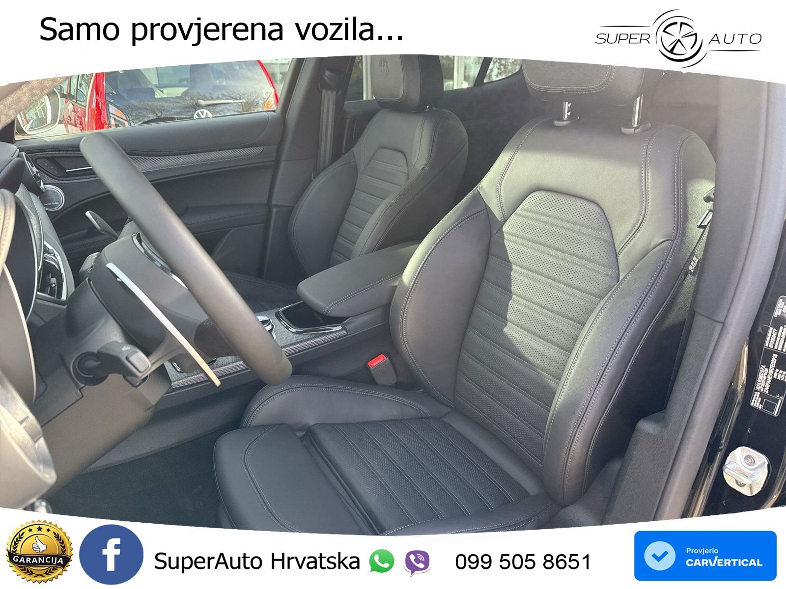 Alfa Romeo Stelvio Quadrifoglio 2.9 V6 Bi-Turbo (520 KS) Q4 Automatic ZRAČNI+ACC+GR SJED+KAM