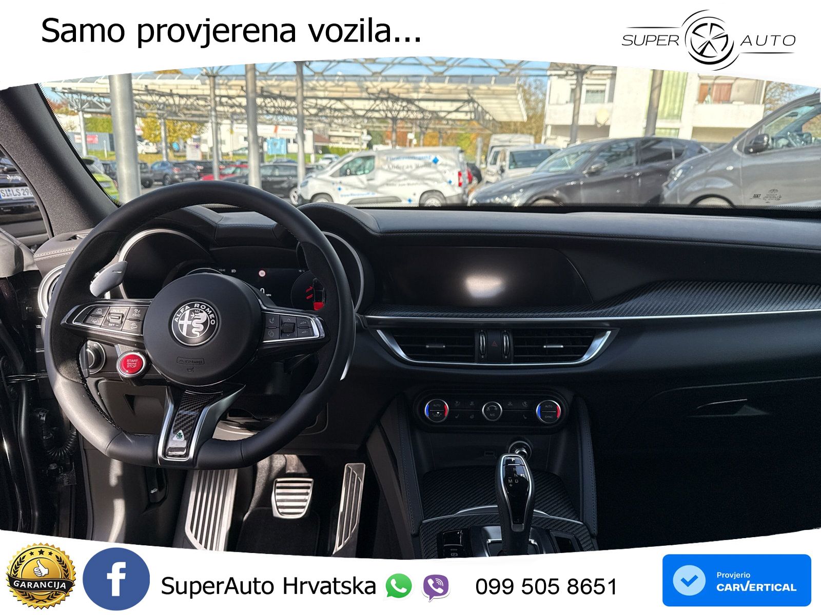 Alfa Romeo Stelvio Quadrifoglio 2.9 V6 Bi-Turbo (520 KS) Q4 Automatic ZRAČNI+ACC+GR SJED+KAM