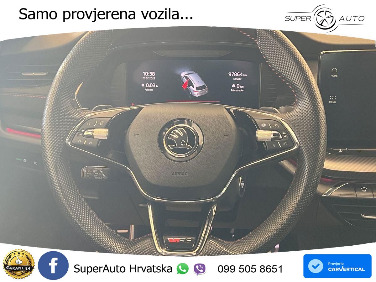 Škoda Octavia Combi RS 2.0 TDI (200 KS) DSG LED+GR SJED+ACC