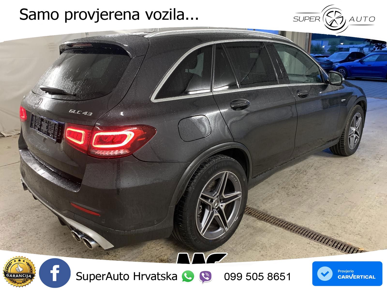 Mercedes AMG GLC 43 V6 (390 KS) 4MATIC TCT ZRAČNI+ACC+GR SJED+KAM