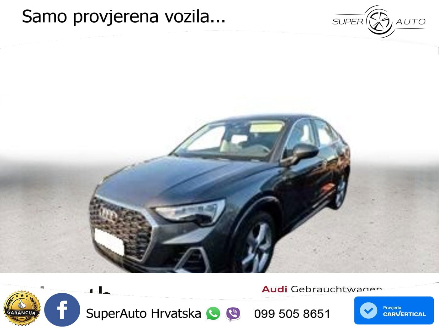 Audi Q3 Sportback 45 TFSI (245 KS) quattro S tronic S line LED+GR SJED+ACC