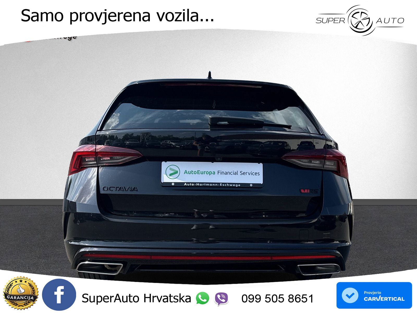 Škoda Octavia Combi RS 2.0 TDI (200 KS) DSG LED+GR SJED+ACC