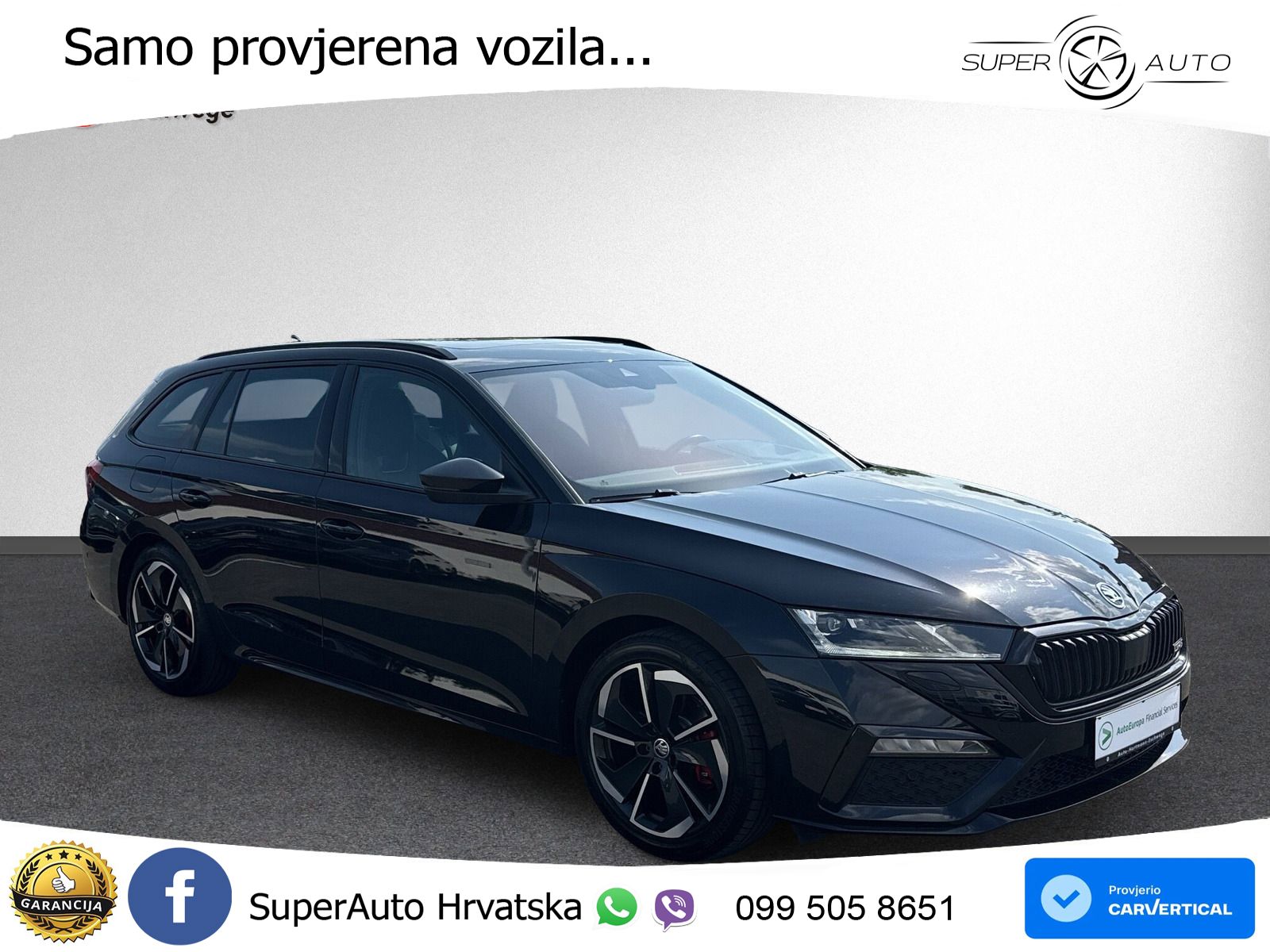 Škoda Octavia Combi RS 2.0 TDI (200 KS) DSG LED+GR SJED+ACC