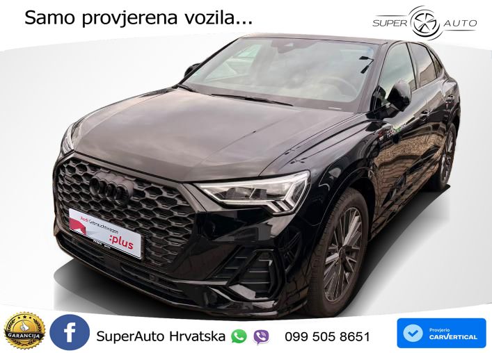 Audi Q3 II Sportback 40 TFSI (190 KS) quattro S tronic S line LED+GR SJED+ACC