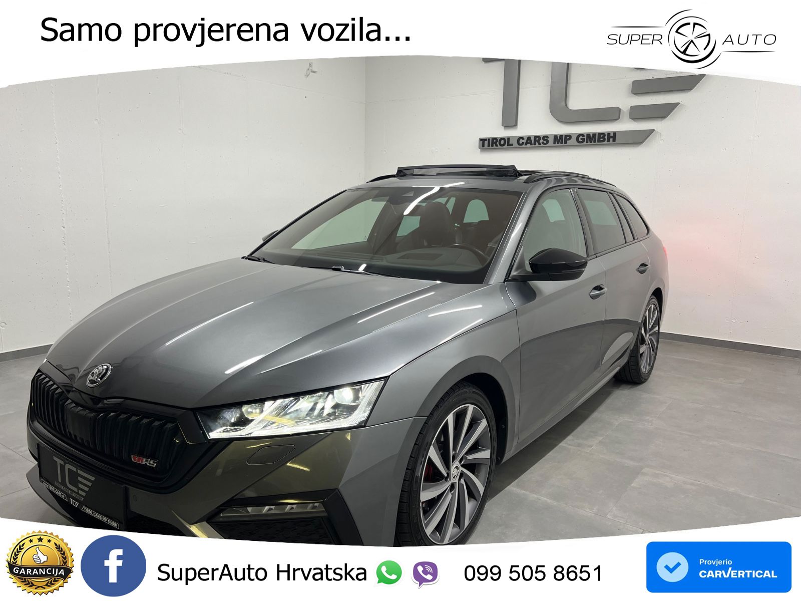 Škoda Octavia Combi RS 2.0 TDI (200 KS) 4x4 DSG LED+GR SJED+ACC