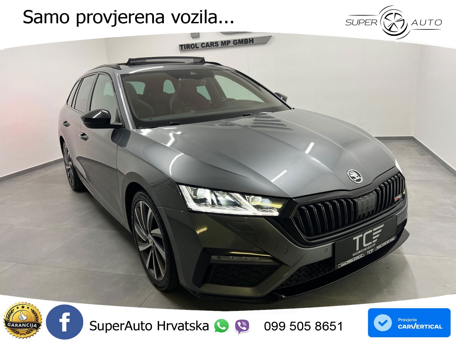 Škoda Octavia Combi RS 2.0 TDI (200 KS) 4x4 DSG LED+GR SJED+ACC