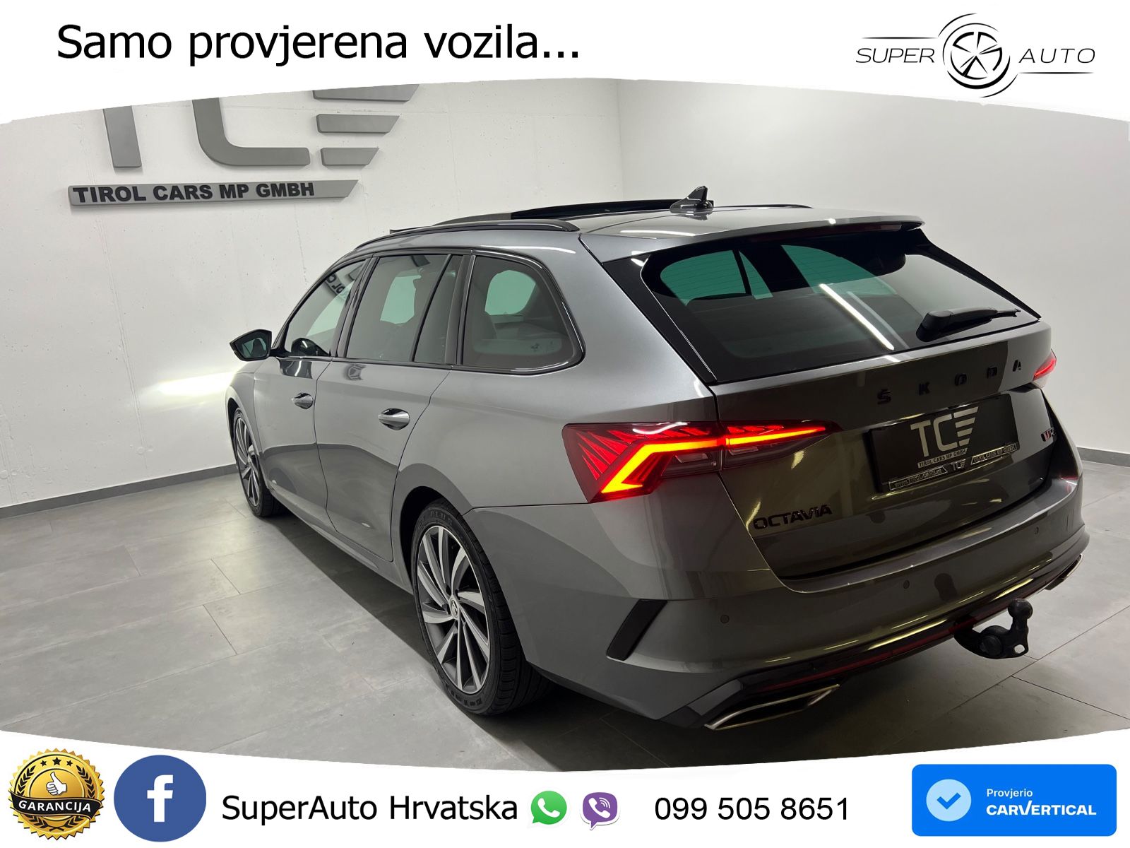 Škoda Octavia Combi RS 2.0 TDI (200 KS) 4x4 DSG LED+GR SJED+ACC