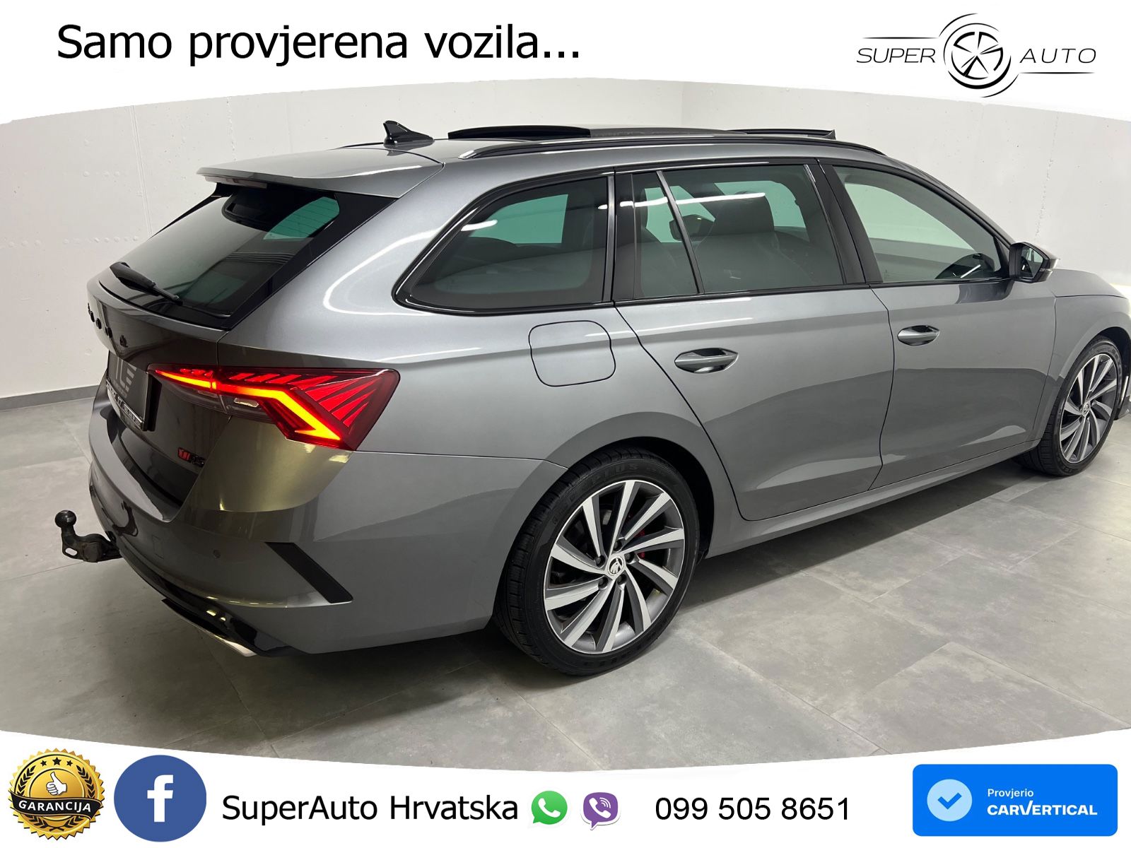 Škoda Octavia Combi RS 2.0 TDI (200 KS) 4x4 DSG LED+GR SJED+ACC