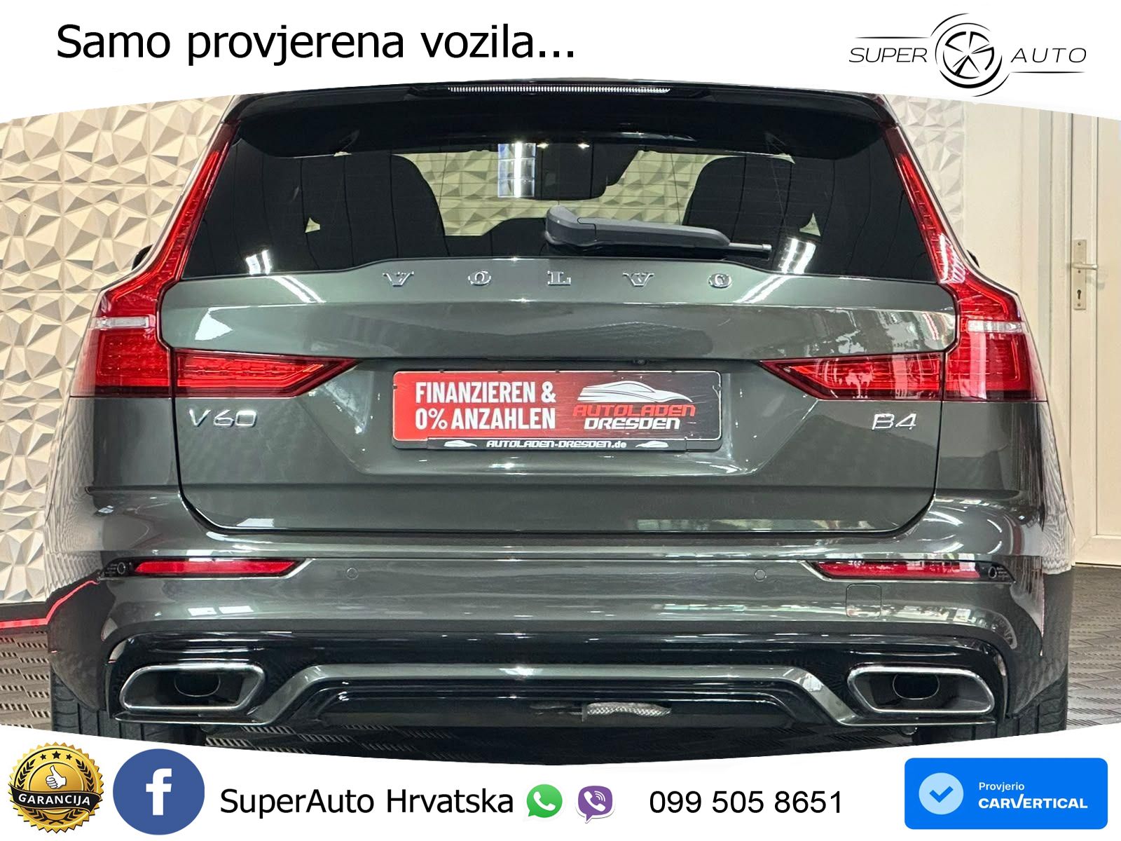 Volvo V60 2.0 B4 Diesel Geartronic LED+GR SJED+ACC