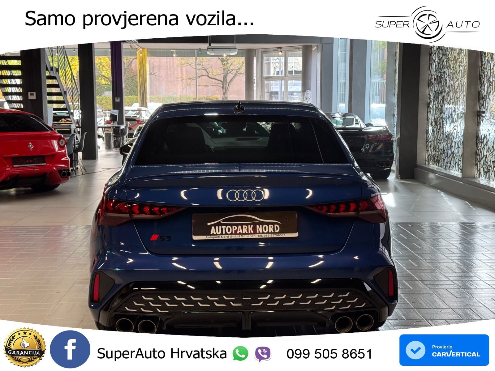 Audi S3 Limuzina 2.0 TFSI (333 KS) quattro S tronic LED+GR SJED+ACC